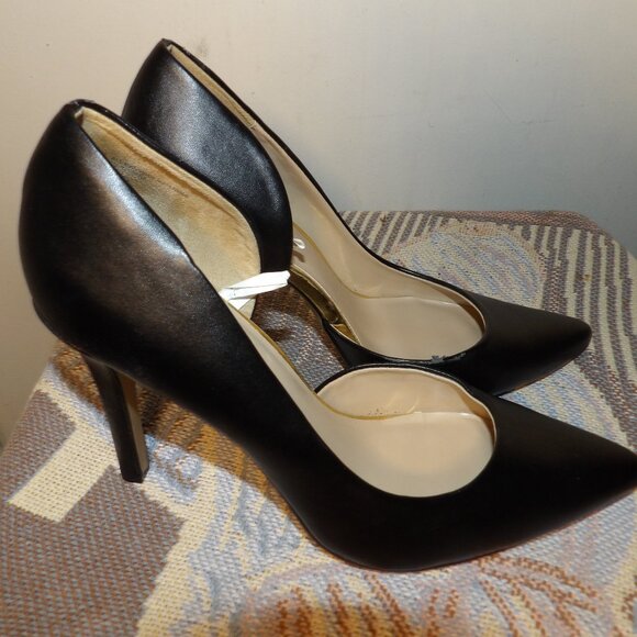 GUC Merona Vegan Leather Heels Sz 9 - Picture 1 of 8